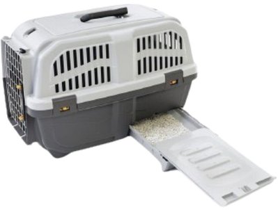 Переноска пластикова Скудо 3 Кет 60*40*39 см Skudo 3 Cat IATA з вбудованим туалетом, для котів до 15 кг (S 01230300 CAT) 6310 фото