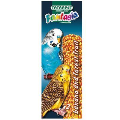 Колосок TETRAPET Fantasia для хвилястих папуг, банан/фрукти, 90 гр, 18-19 см 243,06 фото