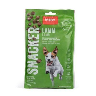 MERA snacker Lamm м'які снеки для собак із ягням, 200 гр 046370 - 6303 фото