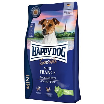 Happy Dog Sensible Mini France сухой беззерновой корм с уткой и картофелем для собак малых пород, 4 кг (61242) 6873 фото