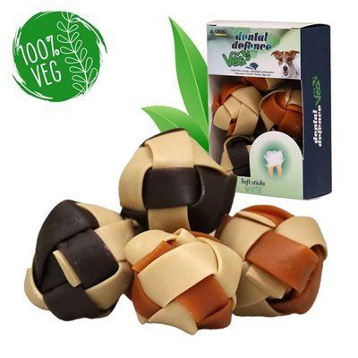 Лакомство Croci Ball Dental Defense Veg кручёные мячики со сладким картофелем для зубов и дёсен собак, 110 гр (C1030235) 8155 фото