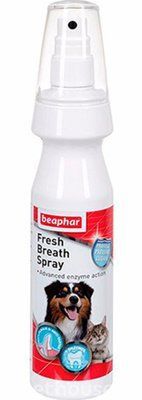 Спрей Beaphar Fresh Breath Spray для чистки зубов и освежения дыхания у собак и кошек старше 2 месяцев, 150 мл (13222) 7301 фото