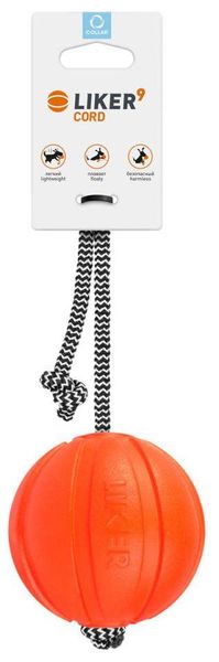 Лайкер Корд Collar Liker Cord мяч-игрушка на кордовом шнурке для собак, диаметр мяча 9 см, длина шнура 30 см 5229 фото