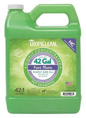 Шампунь Чистая Слива TropiClean Pure Plum дезодорирующий для собак и кошек, 3,8 л, концентрат 1:42 (202672) 7197 фото