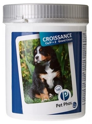 Ceva Pet Phos Croissance Ca/P=2 Special Grand Chien вітамінна добавка для великих цуценят, годуючих та вагітних сук, 100 таблеток 5741 фото