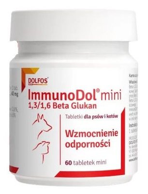 Імунодол міні Dolfos ImmunoDol mini іммуностимулятор для котів та дрібних собак, 60 міні таблеток 617 фото
