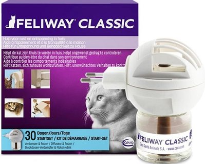 Фелівей Класик Ceva Feliway Classic антистрес феромон для котів і кішок, дифузор зі змінним блоком, 48 мл 3724 фото