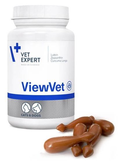 Вьювет Vetexpert Viewvet витаминный препарат поддерживающий правильную работу глаз у собак и кошек, 45 капсул 3788 фото