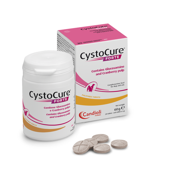 Цистокур Форте Candioli CystoCure Forte для мочеполовой системы собак и кошек, 30 таблеток по 2 гр 4201 фото
