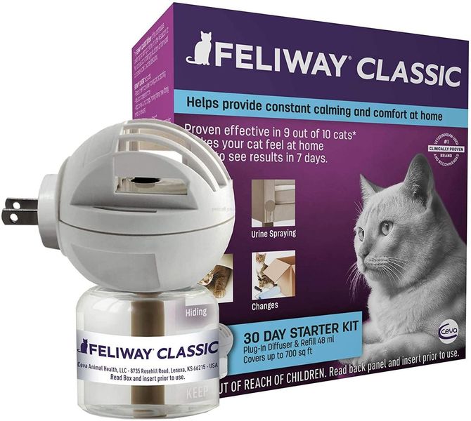 Феливей Классик Ceva Feliway Classic антистресс феромон для котов и кошек, диффузор со сменным блоком, 48 мл 3724 фото