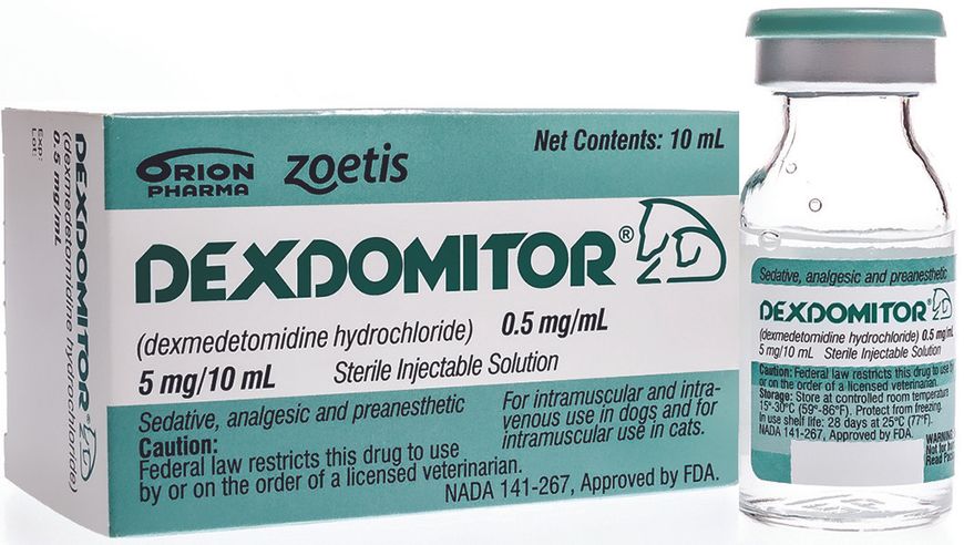 Дексдомитор 0.5 мг/мл Dexdomitor инъекционный для седативного эффекта и анальгезии у собак и кошек, 10 мл 3847 фото
