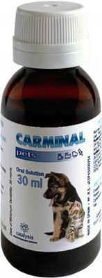 Кармінал Catalysis Carminal вітамінний сироп у разі розладів травлення у котів і собак, 30 мл (2306202305) 6722 фото