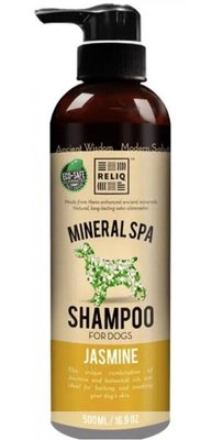 Шампунь Reliq Mineral Spa Jasmine Shampoo з жасмином для догляду за шерстю, шкірою собак і котів, 500 мл (S500-JAS) 7784 фото