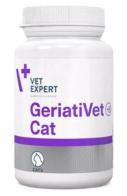 ГериатиВет Кет VetExpert GeriatiVet Cat витаминно-минеральный комплекс для пожилых кошек от 8 лет, 60 капсул 6928 фото