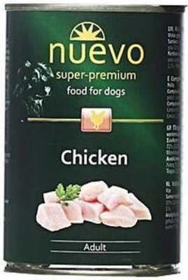Нуево 400 гр Nuevo Dog Adult Chicken консервированный корм с курицей для взрослых собак, упаковка 6 банок (95007) 3945 фото
