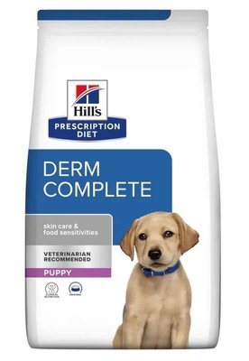 Хилс Hill's PD Canine Derm Complete Puppy корм для щенков при пищевой аллергии, атопическом дерматите, 1,5 кг (607779) 7567 фото