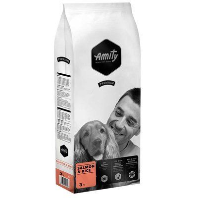 Аміті Amity Salmon & Rice сухий корм із лососем для дорослих собак із чутливим травленням, 3 кг 119//874 DOG SALM 3KG фото