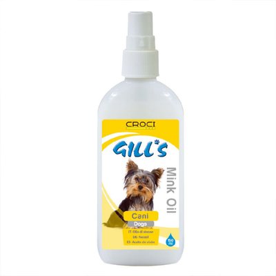 Спрей Croci Gill's Mink Oil норкова олія для шерсті собак, 150 мл (C3052059) 6160 фото