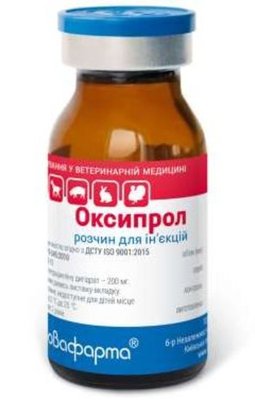 Оксипрол ін'єкційний антибактеріальний препарат, 10 мл, Бровафарма 5827 фото