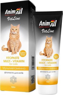 Фитопаста АнимАлл AnimAll VetLine Multi-vitamin for cat мультивитаминная для котов, 100 гр 4696 фото