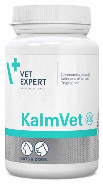 КалмВет KalmVet VetExpert заспокійливий препарат для собак і кішок, 60 капсул 632 фото