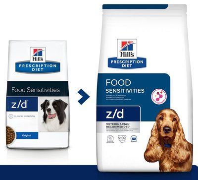 Хилс Hill's PD Canine Z/D Food Sensitivities ActivBiome+ диетический корм для собак с пищевой аллергией, 3 кг (605911) 7600 фото