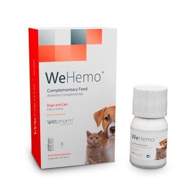 ВіГемо WeHemo Oral Liquid пероральна суспензія для підтримки функції кровотворення у собак та котів, флакон 30 мл + шприц-дозатор 15502 фото