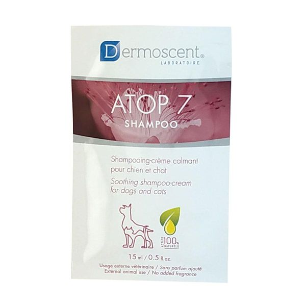 Атоп 7 Dermoscent Atop 7 успокаивающий шампунь для раздраженной сухой кожи собак и кошек, саше 20 х 15 мл 2641 фото