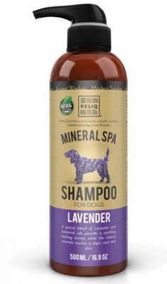 Шампунь Reliq Mineral Spa Lavender Shampoo з олією лаванди для догляду за шерстю, шкірою собак і котів, 500 мл (S500-LAV) 7785 фото