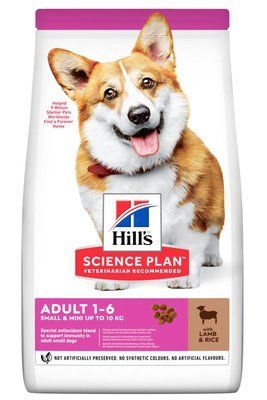 Хилс Hill's SP Canine Adult Small & Miniature Lamb корм с ягнёнком для собак до 10 кг от 1 до 6 лет, 300 гр (604234) 7619 фото