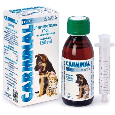 Кармінал Catalysis Carminal вітамінний сироп у разі розладів травлення у котів і собак, 150 мл (2306202306) 6723 фото