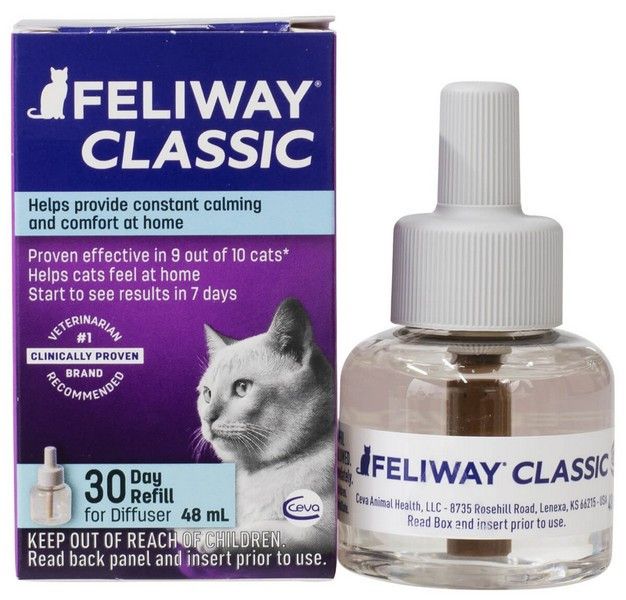 Феливей Классик Ceva Feliway Classic антистресс феромон для котов и кошек, сменный блок, 48 мл 3898 фото