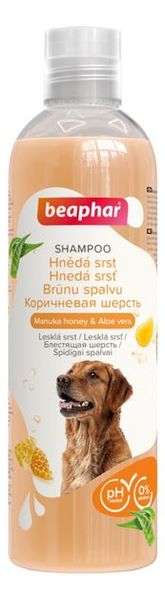 Шампунь Beaphar Shampoo Manuka Honey & Aloe з медом Манука і Алое для собак з коричневою і рудою шерстю, 250 мл (14206) 7416 фото