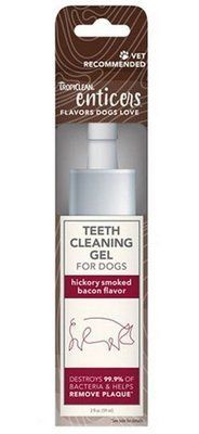 Гель TropiClean Enticers Teeth Cleaning Gel No Brush Smoked Bacon с беконом для чистки зубов у собак, 59 мл (004481) 7200 фото