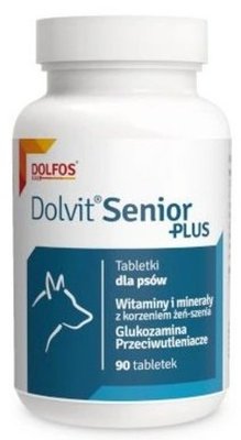 Долвiт Сеньйор Плюс Dolvit Senior Рlus Dolfos вітамінно-мінеральний комплекс для літніх собак, 90 таблеток 614 фото
