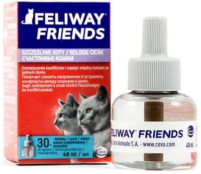 Фелівей Френдс Ceva Feliway Friends антистрес феромон для котів і кішок, змінний блок, 48 мл 3721 фото