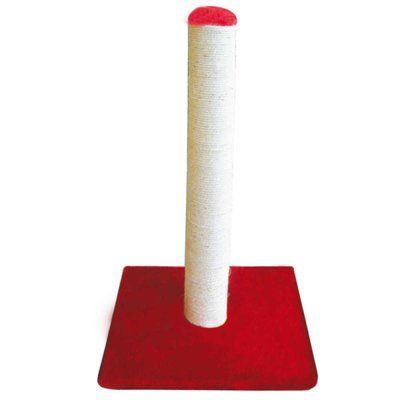 Когтеточка Croci Berlin Red 40*40*62 см столбик на подставке для кошек, цвет красный (C6020857) 8212 фото