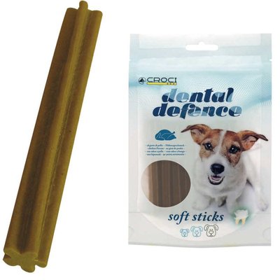Лакомство Croci Dental Defense Soft Sticks стики с курицей для укрепления зубов и десен у собак, 80 гр (C1030030) 6163 фото
