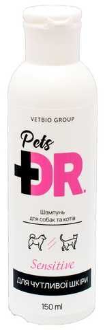 Доктор Петс Vetbio Dr.Pets Sensetive шампунь для чувствительной кожи собак и кошек, склонных к аллергии, 150 мл 5601 фото