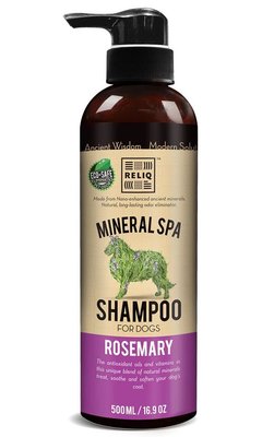 Шампунь Reliq Mineral Spa Rosemary з олією розмарину для догляду за шерстю, шкірою собак і котів, 500 мл (S500-RMY) 7787 фото