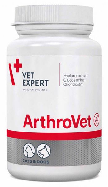 Артровет VetExpert ArthroVet для профилактики заболеваний хрящей и суставов у собак и кошек, 60 таблеток 621 фото