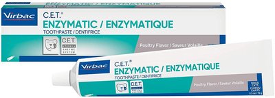 Энзиматик Вирбак Virbac Enzymatic Toothpaste Poultry Flavour энзимная зубная паста для собак, 70 гр  6522 фото