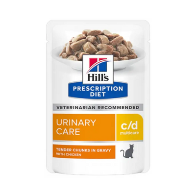 Хілс Hill's PD Feline C/D Chicken Pouches вологий корм при захворюванні сечовивідних шляхів у кішок, 85 гр пауч (605601) 7724 фото