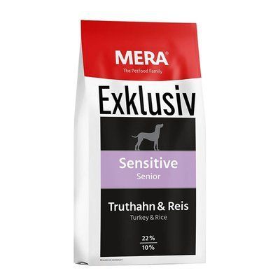 Мера Mera Exklusiv Sensitive Senior Dog индейка и рис, сухой корм для чувствительных пожилых собак, 15 кг (073055) 073055 фото