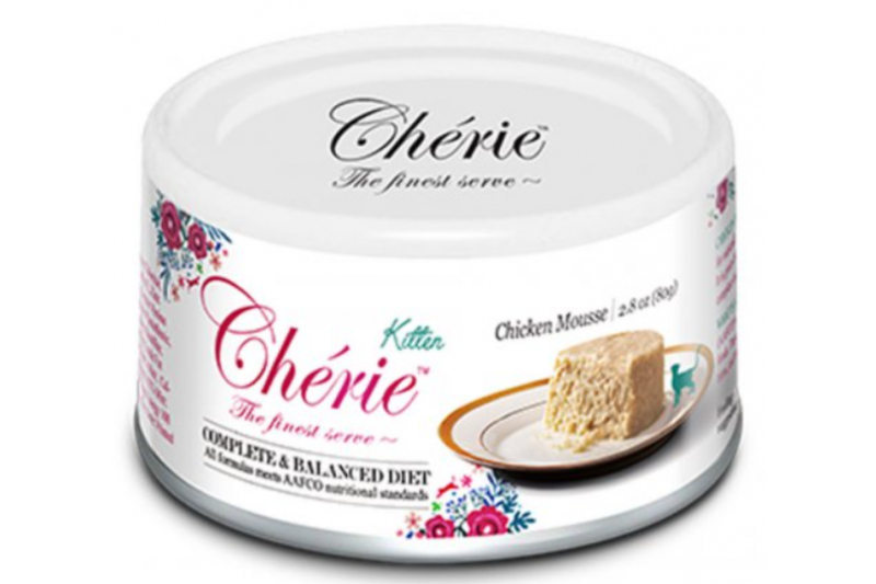 Cherie Complete & Balanced Chicken Mousse Kitten мус із куркою для кошенят від 1,5 до 12 місяців, 80 гр (CHT17502) 7365 фото