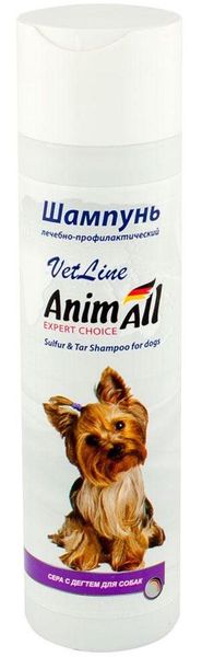 Анимал AnimAll VetLine шампунь с серой и дегтем для собак, 250 мл 3855 фото