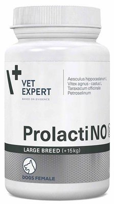 Пролактино Ларж Брид Prolactino Large Breed Vetexpert при помилковій щенності сук вагою більше 15 кг, 40 таблеток 638 фото