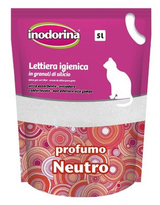 Inodorina Bag Profumo Nuetro силікагелевий наповнювач для котячого туалету, без аромату, 2,5 кг, 5 л (1200020004) 5696 фото