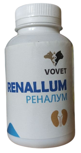 Renallum Реналум таблетки для зниження рівня фосфору в крові котів і собак при захворюваннях нирок, 100 таблеток 6676 фото