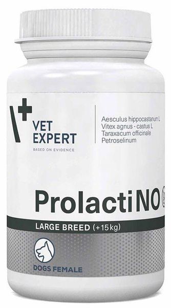 Пролактино Ларж Брид Prolactino Large Breed Vetexpert при ложной щенности сук весом более 15 кг, 40 таблеток 638 фото